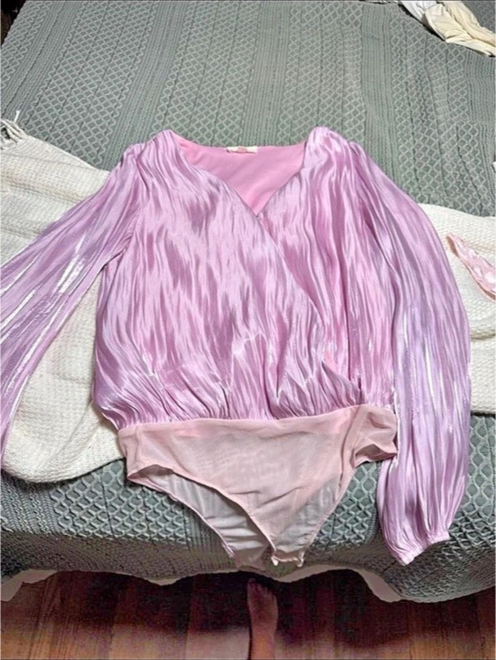 Pink Ruched Blouse Like New